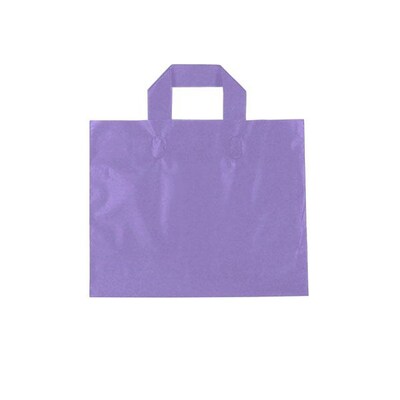 13x10x5 Premium Quality 4 Mil Grocery Retail Boutique with Cardboard Bottom 50 Bags Plastic Thank You Bags with Handles Large Reusable Shopping Frosted Black Glossy Merchandise 