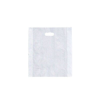Shamrock Merchandise Bag, Clear, Die-Cut Handles, 9X12, 500/case pack