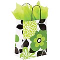 Shamrock Printed Paper Shopper, Bold Floral, Chimp, 100/case pack