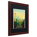Trademark Anderson Seattle Art, Black Matte W/Wood Frame, 16 x 20