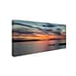Trademark Pierre Leclerc "Sunset Pier" Gallery-Wrapped Canvas Art, 16" x 32"
