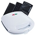 Chef Buddy 750 W 3 in 1 Sandwich Panini Press and Waffle Maker Iron