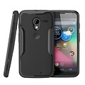 SUPCase Unicorn Beetle Hybrid Case For Motorola Moto X Phone, Black/Black