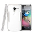 SUPCase Unicorn Beetle Hybrid Case For Motorola Moto X Phone, White/Gray