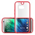 SUPCase Premium Hybrid Protective Bumper Case For HTC One M8, Red