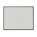 JAM Paper® Blank Flat Note Cards, A2 Size, 4 1/4 x 5.5, Grey Linen with Silver Foil Trim, 500/Pack (01754868B)