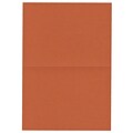 JAM Paper® Blank Foldover Cards, 4bar / A1 size, 3 1/2 x 4 7/8, Dark Orange, 100/pack (230913088)