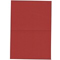 JAM Paper® Blank Foldover Cards, 4bar / A1 size, 3 1/2 x 4 7/8, Dark Red, 100/pack (30921417)