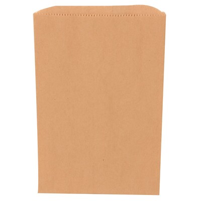 JAM Paper® Merchandise Bags, Small, 6 1/4 x 9 1/4, Brown Kraft, Bulk 1000 Bags/Carton (A342126842)