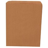 JAM Paper® Merchandise Bags, Medium, 8.5 x 11, Brown Kraft Recycled, 1000/carton (342126848)