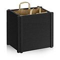 Way Basics Eco-Friendly Paper Bag Support Frame, Black Wood Grain