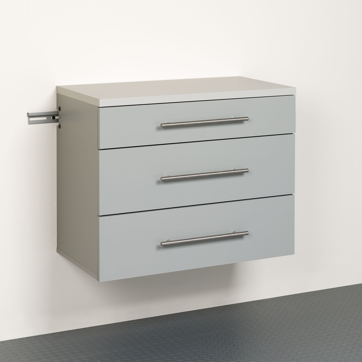 Prepac™ HangUps Laminate 3 Drawer Base Storage Cabinet, Light Gray (GSCW-0730-1)