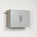 Prepac™ HangUps 30 Laminate Upper Storage Cabinet, Light Gray