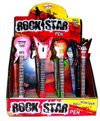Inkology Rock Star Guitar Pens Case of 12