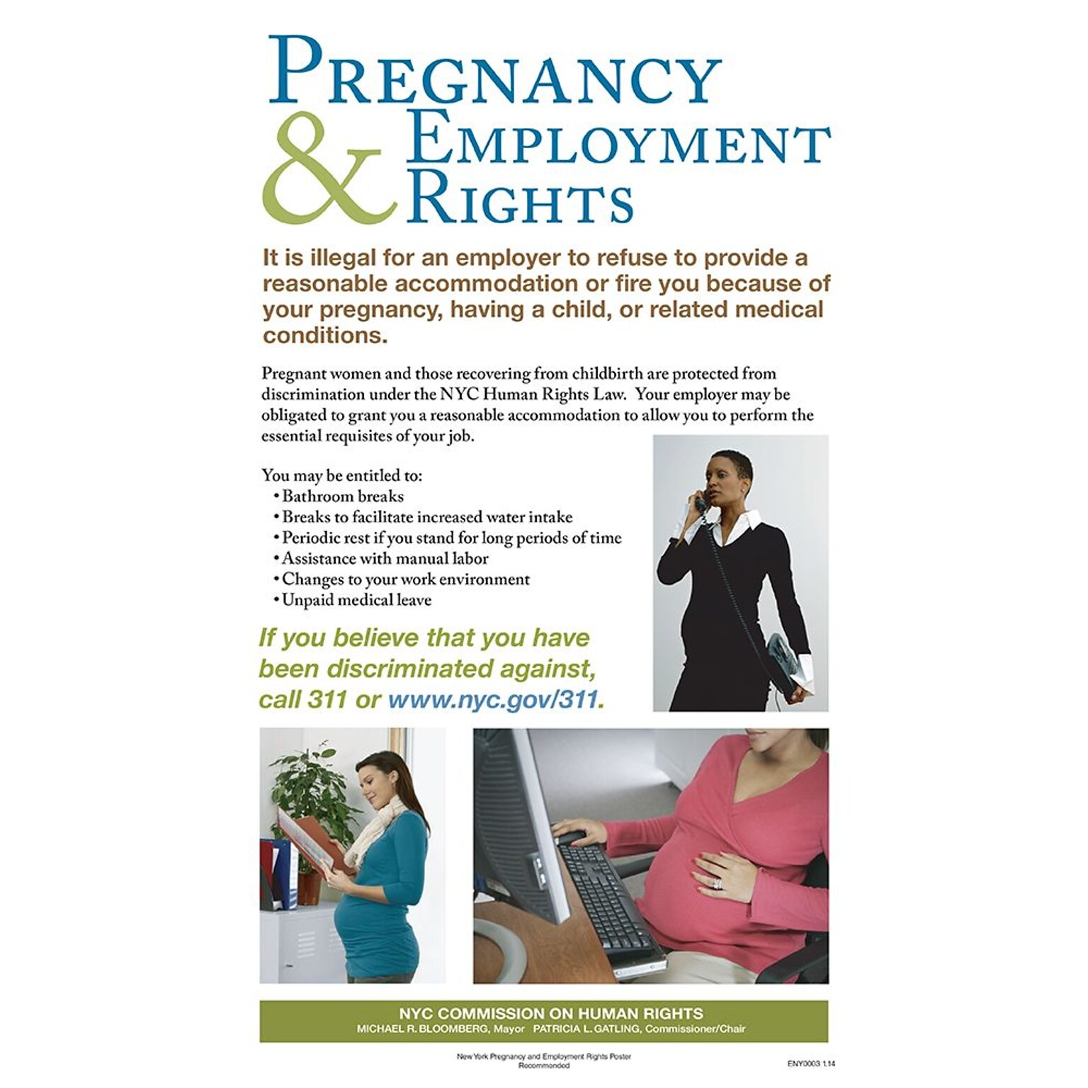 ComplyRight New York City Pregnancy & Employment Rights Poster (ENY0003)
