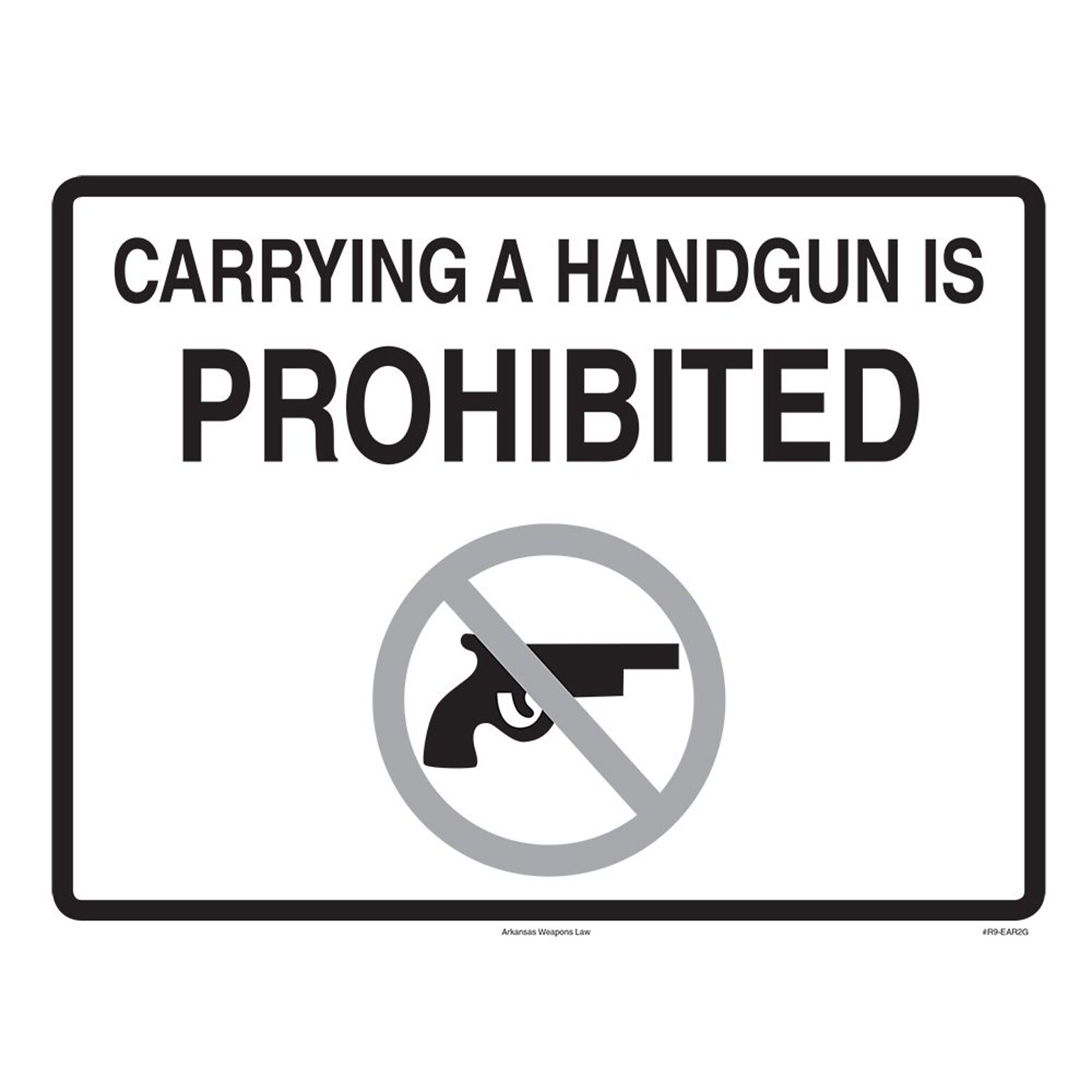 ComplyRight Arkansas Weapons Law Poster (EAR2G)