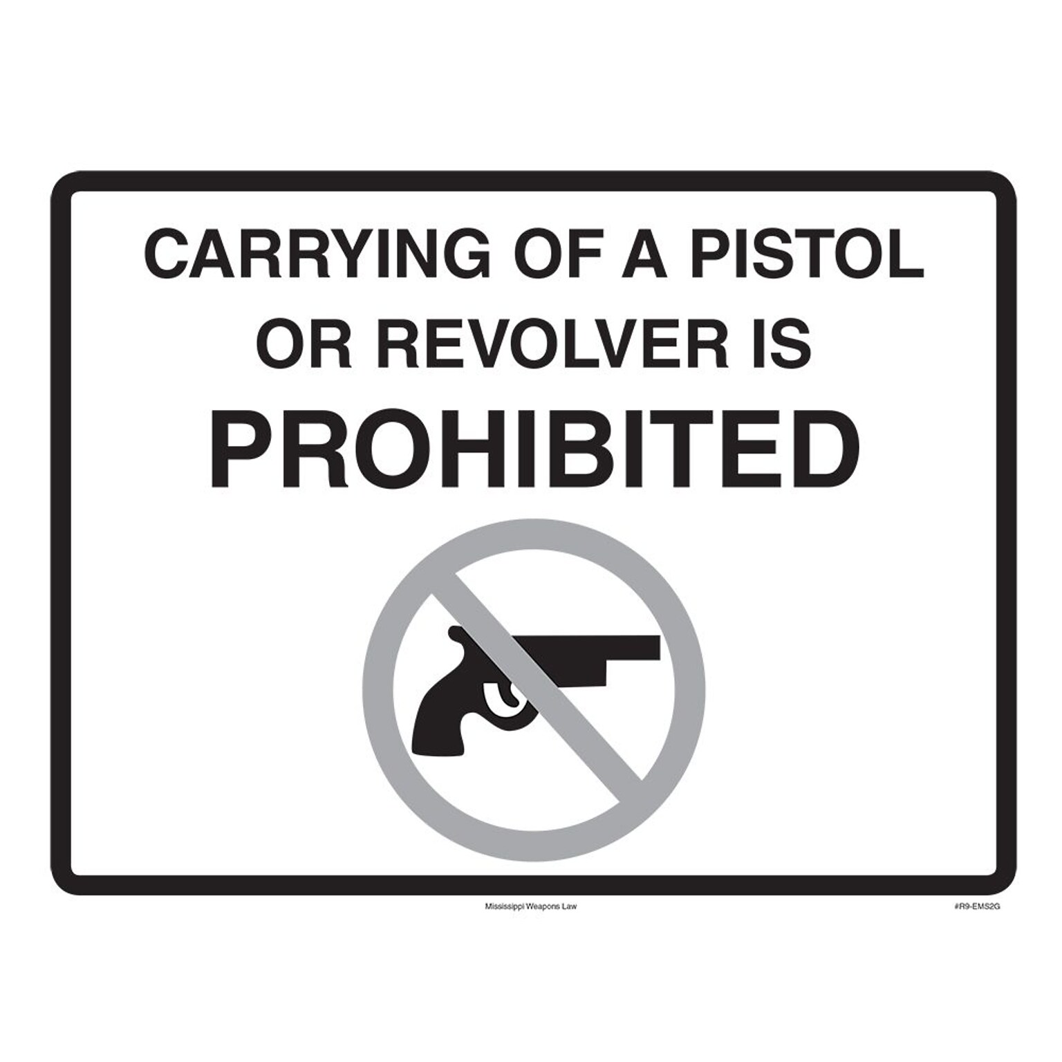 ComplyRight Mississippi Weapons Law Poster (EMS2G)