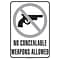 ComplyRight™ No Concealable Weapons Allowed Poster (ENCWA)