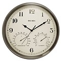 Westclox® 12 Big Ben Indoor/Outdoor Wall Clock, Brushed Nickel