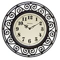 Westclox® 12 Wrought Iron Look Analog Wall Clock, White