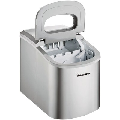 Magic Chef 27 lb. Countertop Ice Maker, Silver (MCPMCIM22SV)