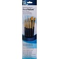 Princeton Art & Brush™ RealValue™ Synthetic Gold Taklon Brush Set, Round 2,4, Liner 2/0, Shader 2,6 (P9143)