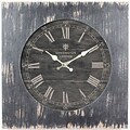 Yosemite CLKA1B1032 18.5 Wall Clock With Distressed Black Wooden Frame