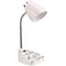 All the Rages Limelights LD1002-WHT Organizer Desk Lamp, White