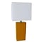 Elegant Designs Incandescent Leather Table Lamp, Tan (LT1025-TAN)