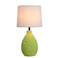 All the Rages Simple Designs LT2003-GRN Texturized Table Lamp, Green