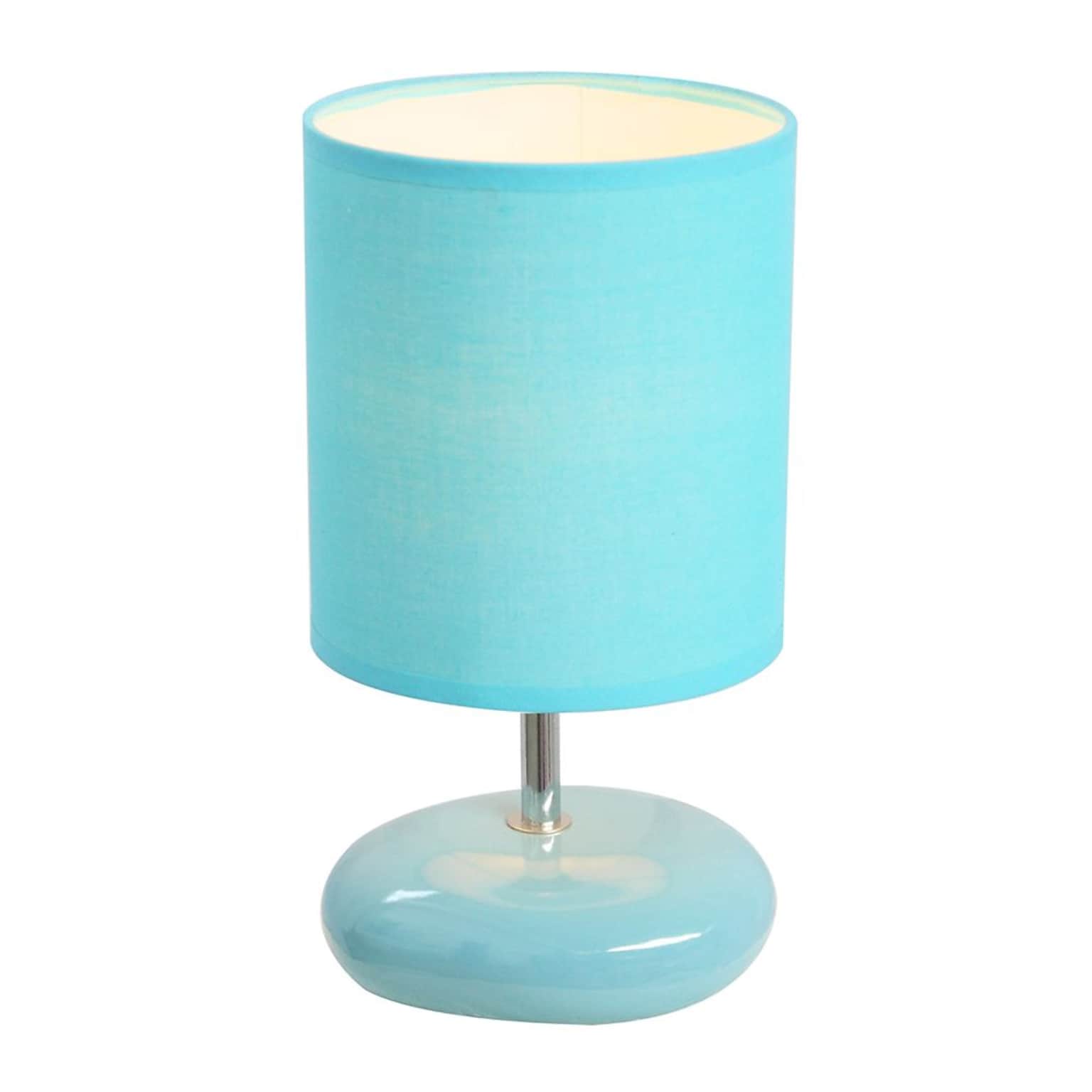 All the Rages Simple Designs LT2005-BLU Stonies Table Lamp, Blue