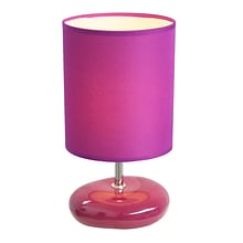 All the Rages Simple Designs LT2005-PRP Stonies Table Lamp, Purple