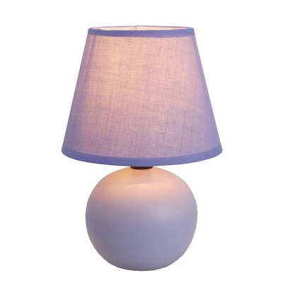 All the Rages Simple Designs LT2008-PRP Ceramic Globe Table Lamp, Purple