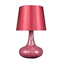 All the Rages Simple Designs LT3039-RED Mosaic Genie Table Lamp, Red