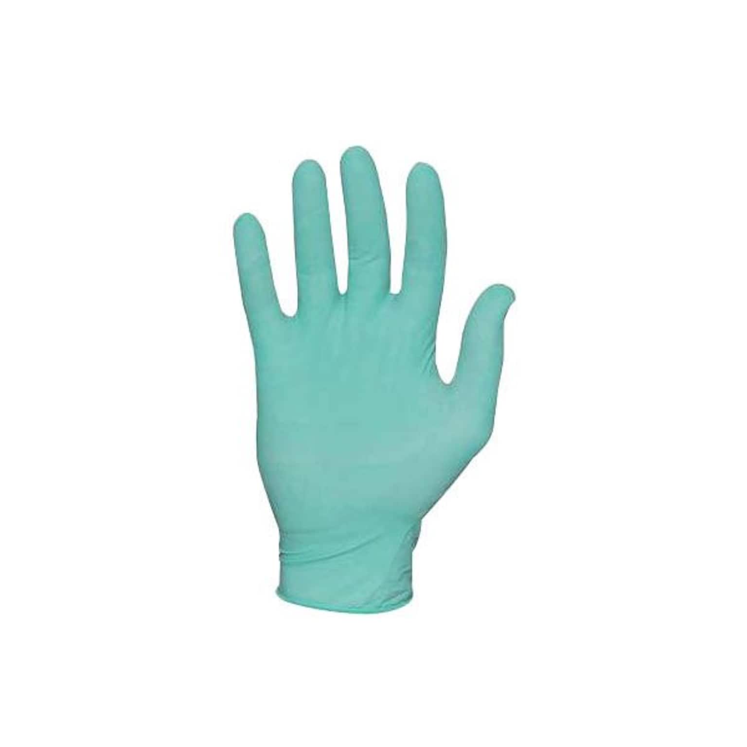 Showa Derma Thin Latex Food Safe Industrial Gloves, Green, Large (845-1005L)