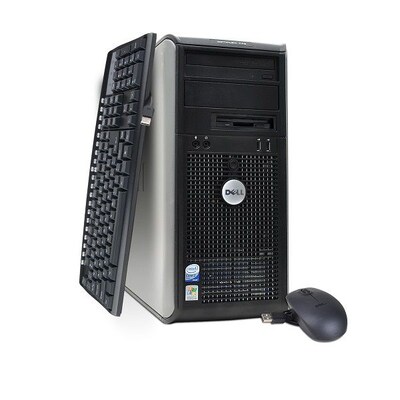 Refurbished Dell 745 TW-1.8-500GB-4GB, Intel Core 2 Duo Windows 7 Home