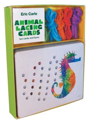 Eric Carle Animal Lacing Cards: 10 Cards & Laces