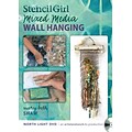 Stencil Girl - Stenciled Mixed Media Wall Hanging