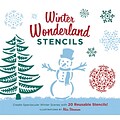 Winter Wonderland Stencils: Create Spectacular Winter Scenes with 20 Reusable Stencils!