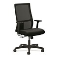 HON® Ignition® Mesh Mid-Back Office/Computer Chair, Adjustable Arms, Tectonic Black Fabric