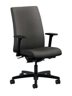 HON® Ignition® Mid-Back Office/Computer Chair, Adjustable Arms, Inertia Fog Fabric