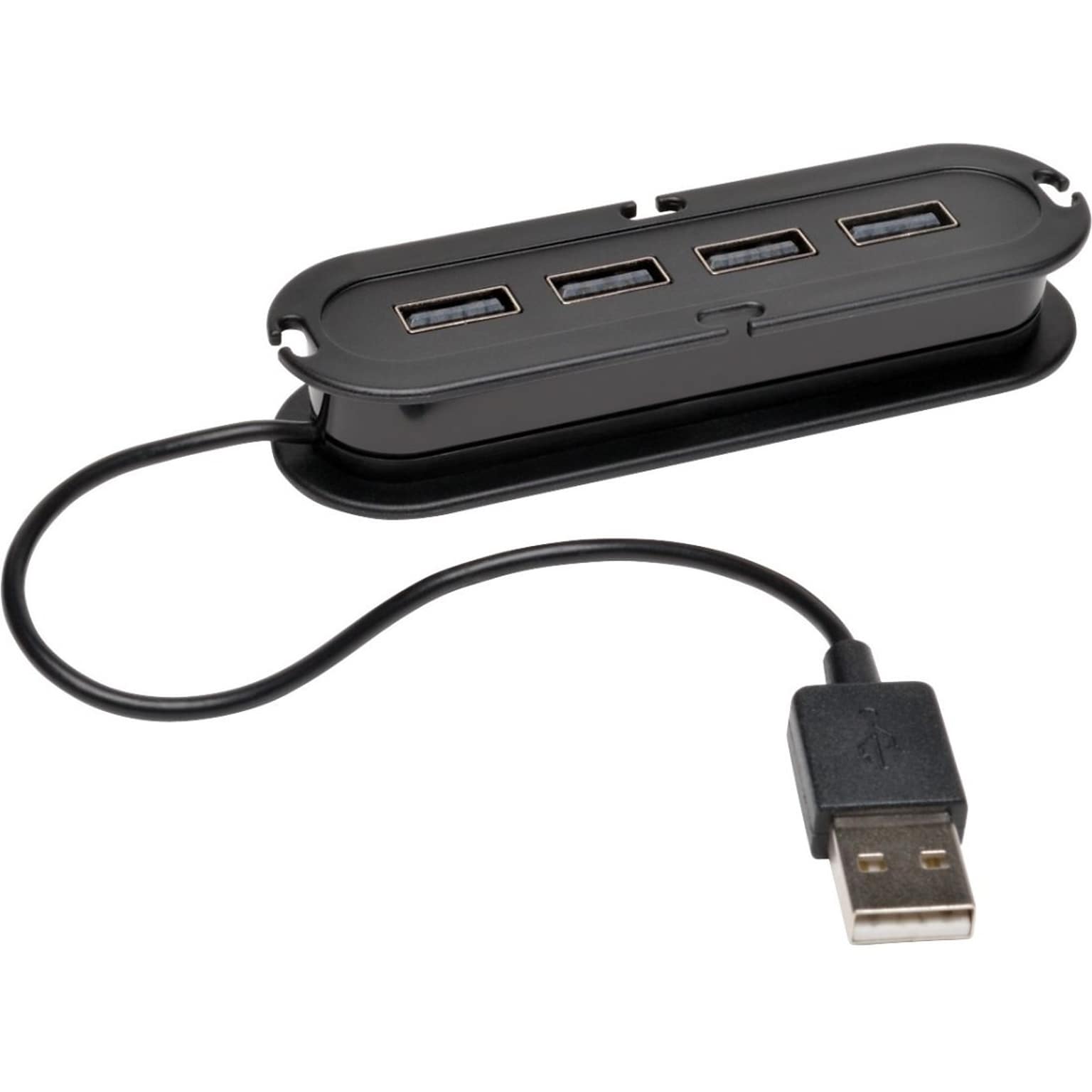 Tripp Lite 4-Port USB 2.0 Hi-Speed Ultra-Mini Hub; Black