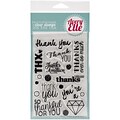 Avery Elle Photopolymer Clear Stamp Set, Many Thanks, 4 x 6