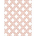 Kunin™ Polyester Fanci Felt, 9 x 12, Morrocan-White With Tangerine Flock