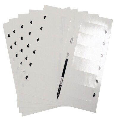 The Mighty Badge 901241 Insert Sheet Refill Kit for Laser Printer, Clear, 60/Pack