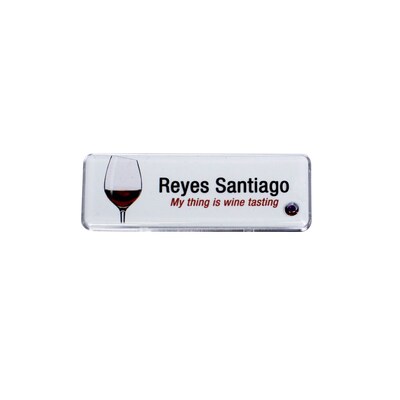 The Mighty Badge 905829 Name Tag Starter Kit For Laser Printer, 1" x 3", Siam Gemstone