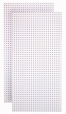 Tempered Wood Pegboard 24 x 48, Blissful White (TPB-2W)