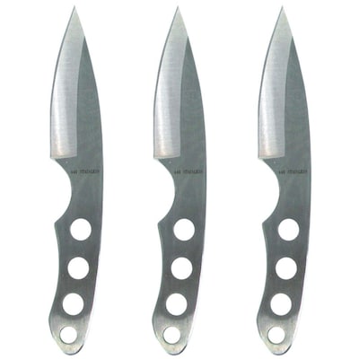 Trademark Whetstone™ Trio Ninja Throwing Knife Set, Silver