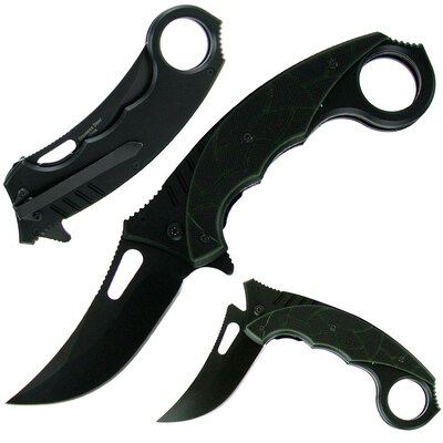 Trademark Whetstone™ 8 1/4 Loopy Stainless Folder Knife With G10 Handle