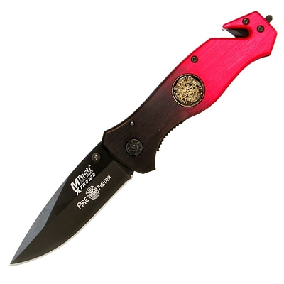 Trademark Whetstone™ 8 Xtreme Fire Fighter Tactical Folding Pocket Knife